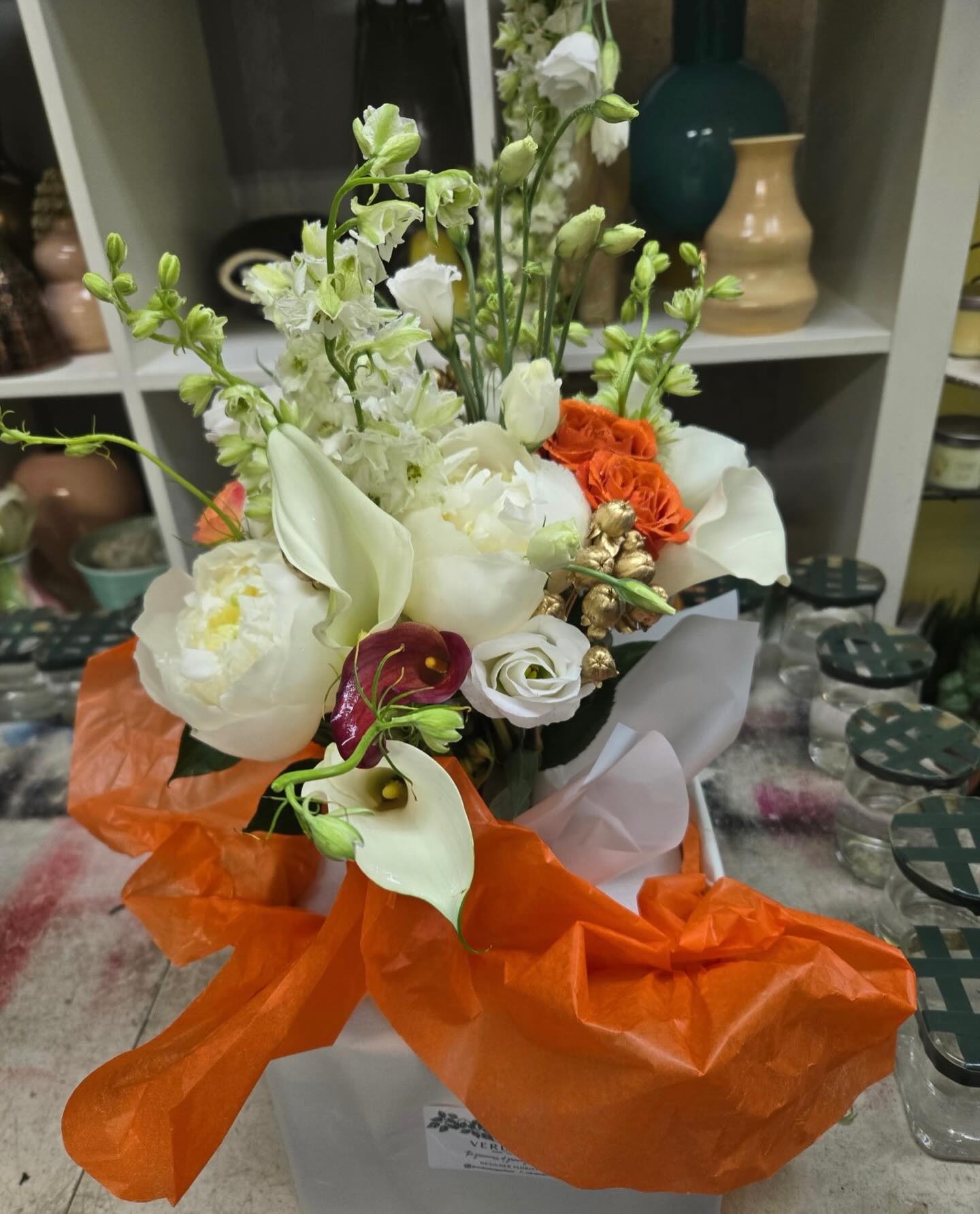 Hand-tied bouquets